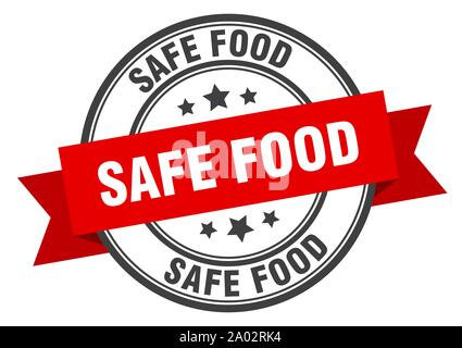 safe food ribbon. safe food round green sign. safe food Stock Vector Image  & Art - Alamy