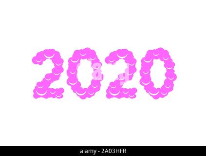 Christmas 2020 Sweet numbers Stock Vector