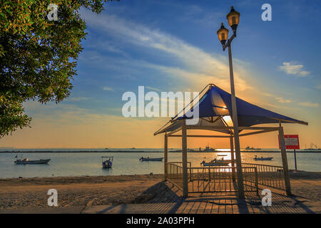 Wonderful Morning view in Dammam sea side Saudi Arabia. Stock Photo