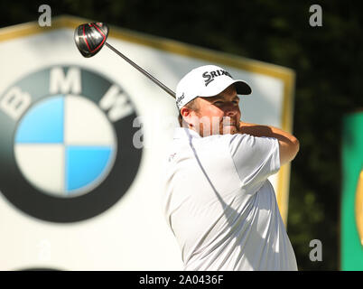 Wentworth Golf Club, Virginia Water, UK. 19th Sep, 2019. Shane Lowry of Ireland during Day 1 at the BMW PGA Championship. Editorial use only. Credit: Paul Terry/Alamy. Credit: Paul Terry Photo/Alamy Live News Stock Photo