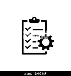 Project management icon. To do list symbol Stock Vector