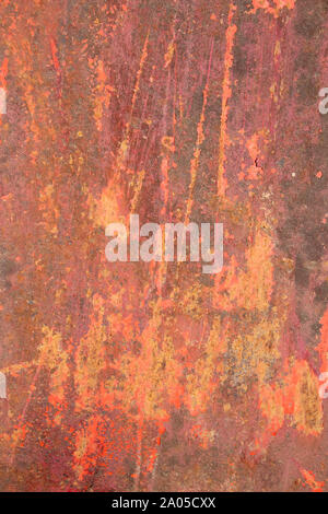 Colours of peeling paint and rust Stock Photo