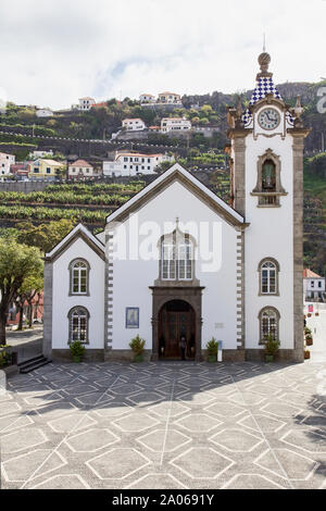 Igreja Matriz de Sao Bento or Saint Benedict Church in Ribeira Brava on Madeira island, Portugal Stock Photo