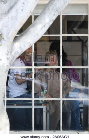 Lance Bass Sat Patiently And Had His Hair Dyed And Styled By