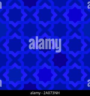 Seamless geomatric arabic background with star shape. Vector illustration. Stock Vector