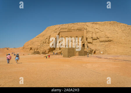 The Temple of Ramses II or 'Templo Mayor de Abu Simbel'. Egypt Stock Photo