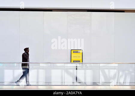 Philadelphia, United States. 19th Sep, 2019. People explore the Fashion District Philadelphia shopping destination on its opening day, September 19, 2019, in Philadelphia, PA. Pennsylvania Real Estate Investment Trust (PREIT) and Macerich developed the former Gallery Mall at MarketEast into a 420 million Dollar, 800,000-square-foot Center City located mall with up to 130 retail and entertainment spaces. Credit: OOgImages/Alamy Live News Stock Photo