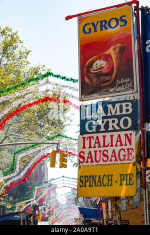 93rd Annual Feast of San Gennaro in Little Italy, New York City, USA Stock Photo