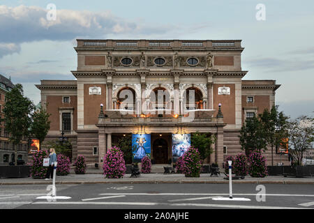 Stockholm, Sweden. September 2019.   view of the facade of the building of the Swedish Royal Opera Stock Photo