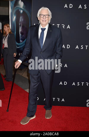 HOLLYWOOD, CA - SEPTEMBER 18: Donald Sutherland attends the premiere of 20th Century Fox's 'Ad Astra' at The Cinerama Dome on September 18, 2019 in Los Angeles, California. Stock Photo