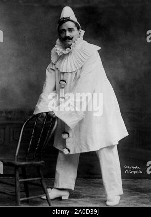 Caruso dressed as the clown in