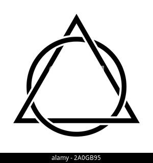 Interlocking Triangle and Circle Stock Photo - Alamy