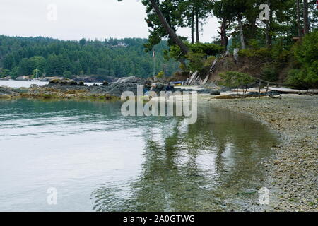 Starvation Bay in Trincomali, North Pender Island, British Columbia, Canada Stock Photo