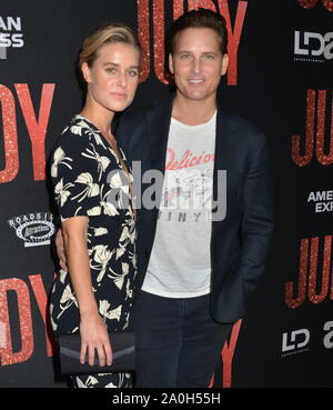 Los Angeles, USA. 19th Sep, 1919. Lily Anne Harrison, Peter Facinelli 094 arrives at the LA Premiere Of Roadside Attraction's 'Judy' at Samuel Goldwyn Theater on September 19, 1919 in Beverly Hills, California. Credit: Tsuni/USA/Alamy Live News Stock Photo