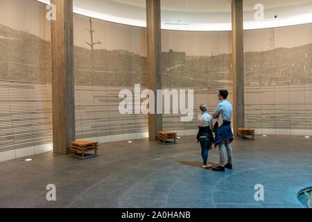 Hiroshima Peace Memorial Museum, Hiroshima Peace Park, Peace Memorial Park, Hiroshima, Japan Stock Photo