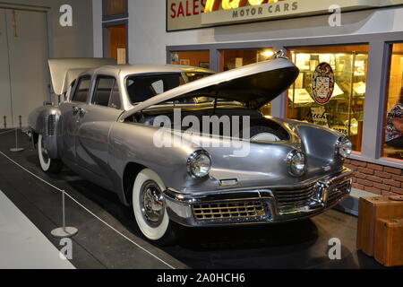 Tucker motor car in a museum. Stock Photo