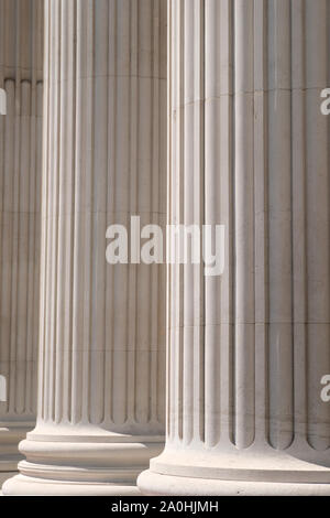 Detail of architectural stone columns on building Stock Photo