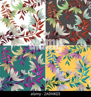 Beautiful invitation with flowers for print design. Abstract flower pattern. Vector floral print. Vintage pattern with pink flowers on white Stock Vector