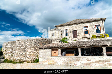 Lekuresi Castle in Saranda, Albania Stock Photo