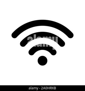 Wifi icon vector. Wireless internet WIFI sign. Stock Vector