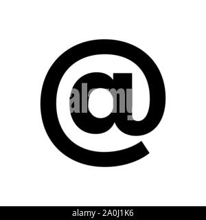 Mail icon simple flat style. E-mail symbol. Stock Vector