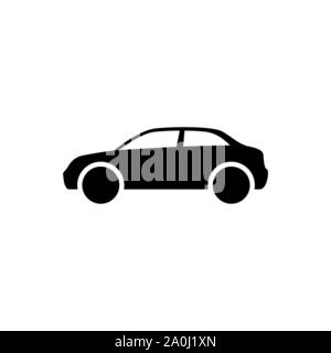 Car body icon simple flat style illustration. Stock Vector