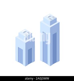 Style flat isometric Stock Vector
