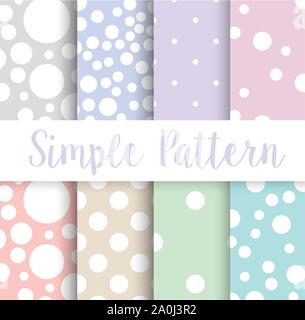 Simple polka dot circle Stock Vector
