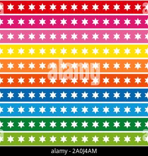 Set of seamless borders Stock Vector