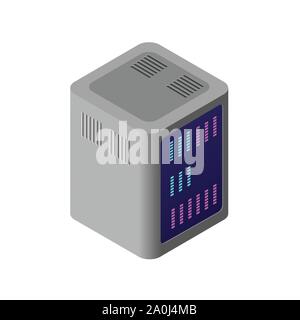 Isometric 3D computer Stock Vector