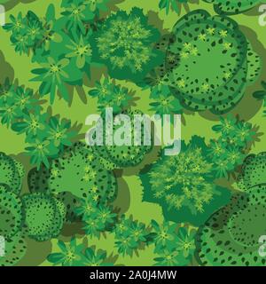 Top view seamless forest Stock Vector