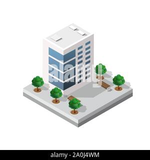 Small isometric module Stock Vector