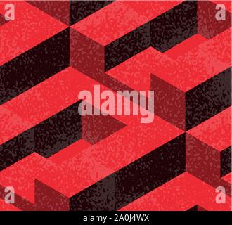 Abstract geometric isometric Stock Vector