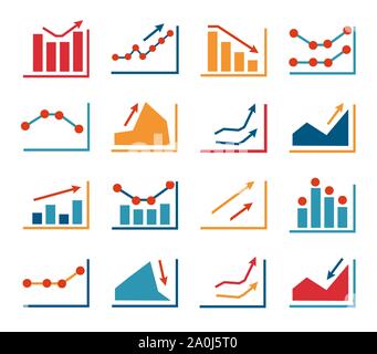 Set of business finance Stock Vector