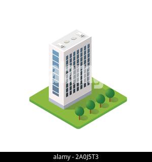 The smart building home Stock Vector
