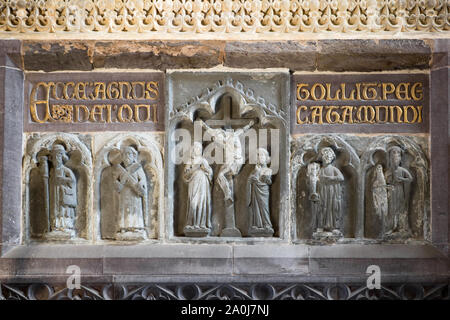 ST DAVID'S, PEMBROKESHIRE/UK - SEPTEMBER 13 : Interior view of the Cathedral at St David's in Pembrokeshire on September 13, 2019 Stock Photo