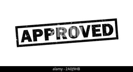 Approved Grunge Stamp Seal, Vector Symbol. Stock Vector