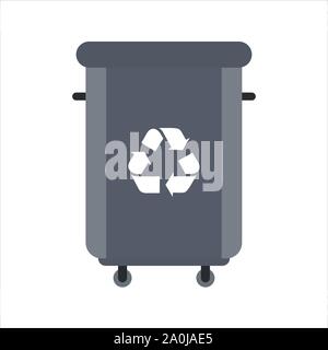 Trash bin garbage vector illustration Stock Vector