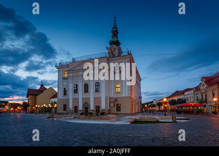 Kezmarok, Slovakia - September 10, 2019: Town hall in the main square of Kezmarok, eastern Slovakia. Stock Photo