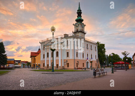 Kezmarok, Slovakia - June 16, 2016: Town hall in the main square of Kezmarok, eastern Slovakia. Stock Photo