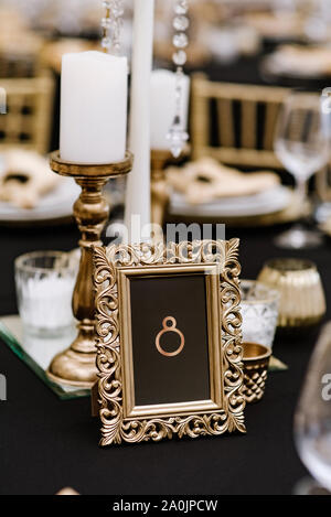 Gold frame hotsell wedding table numbers