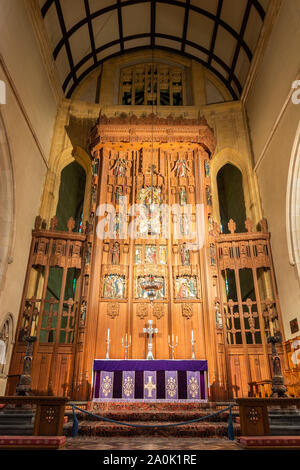 Adelaide, Australia - March 16, 2017. High altar of St Peter’s Cathedral in Adelaide, SA. Stock Photo