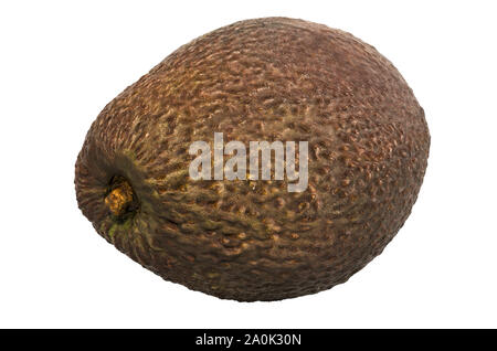 Avocado close-up 3d rendering with realistic texture isolated on white background Stock Photo