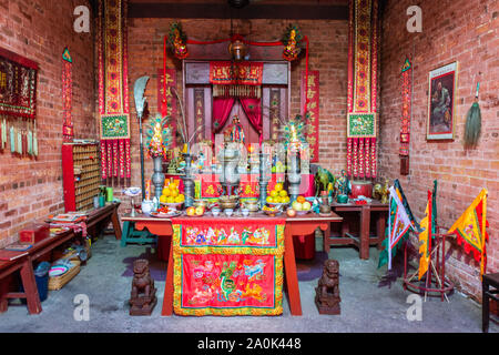 Bendigo, Victoria, Australia - February 28, 2017. Interior view of Joss House Temple in Bendigo, VIC. Stock Photo