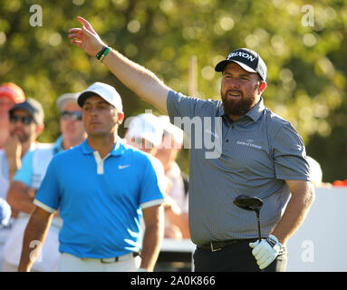 Wentworth Golf Club, Virginia Water, UK. 20 September 2019. Shane Lowry of Ireland during Day 2 at the BMW PGA Championship. Editorial use only. Credit: Paul Terry/Alamy. Stock Photo