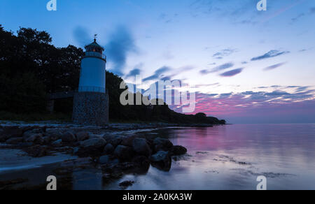 Taksensand fyr lighthouse in denmark Stock Photo