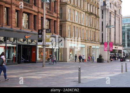 Glasgow Scotland Buchanan Street - Nike, Zara HSBC Bank Photo -