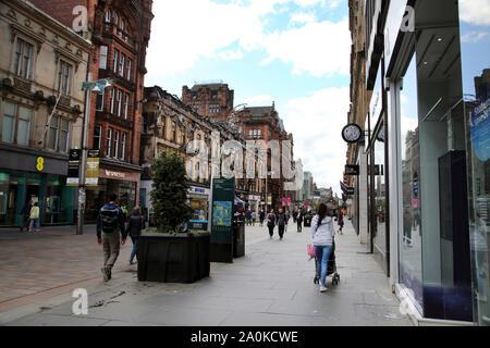 Glasgow Scotland Buchanan Street People Shopping