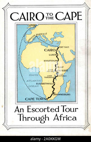 THOMAS COOK A 1922 poster for the travel company Stock Photo