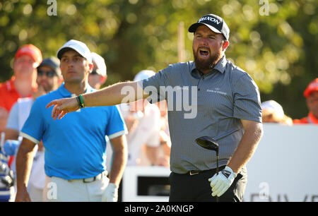 Wentworth Golf Club, Virginia Water, UK. 20 September 2019. Shane Lowry of Ireland during Day 2 at the BMW PGA Championship. Editorial use only. Credit: Paul Terry/Alamy. Credit: Paul Terry Photo/Alamy Live News Stock Photo